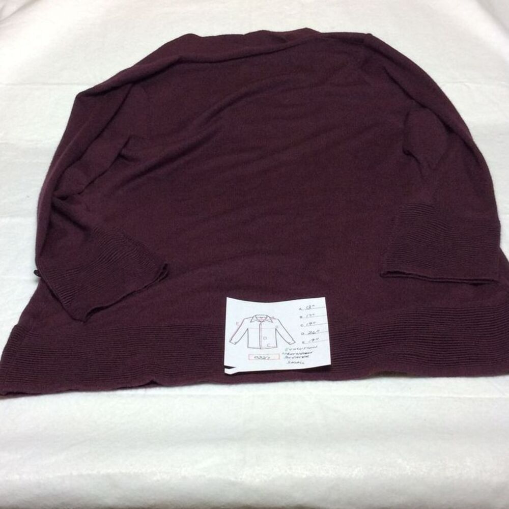 Stitch Fix Evolution Women's Cardigan Burgundy Lightweight Open Front Small